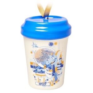 Disney Epcot Starbucks cup ornament 2.5” 2021 NWT figment and spaceship earth